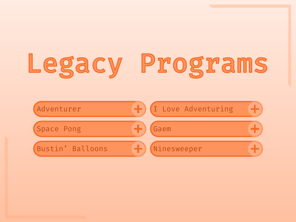 Legacy Programs